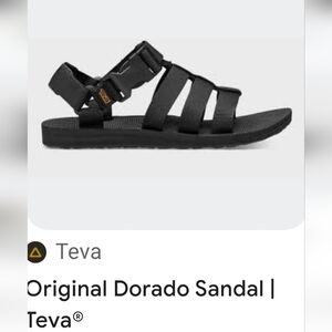 NWOT TEVA Original Dorado Sandals In Black Size Womens 9